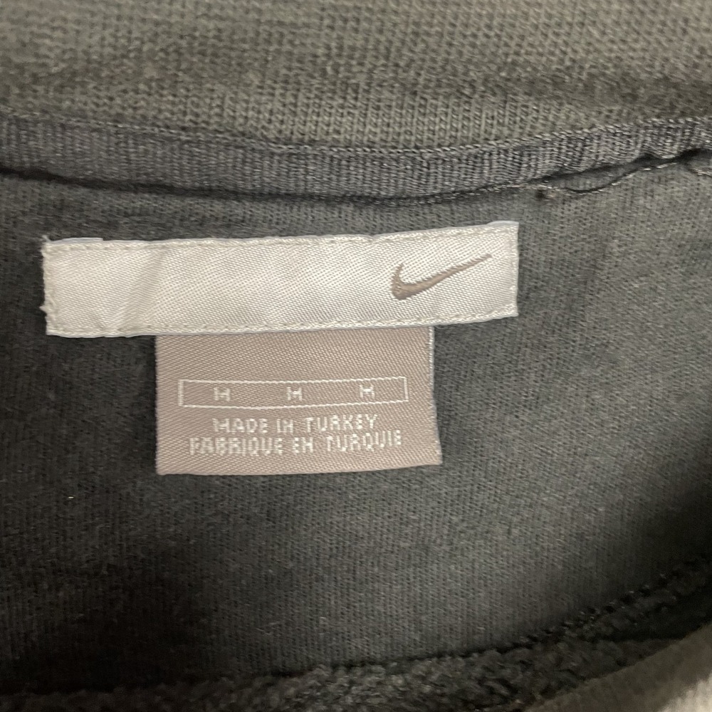 vintage Nike Blank sweatshirt mens medium Black‎ 2000s y2k swoosh check - Picture 5 of 9